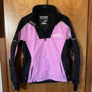 Women's Pink and Black Arctic Cat Jacket
